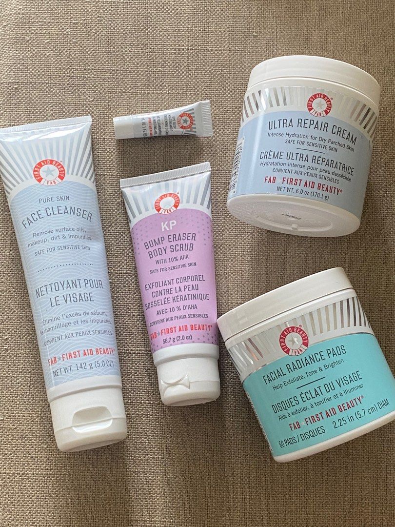 First Aid Beauty Set, Beauty & Personal Care, Face, Face Care on Carousell