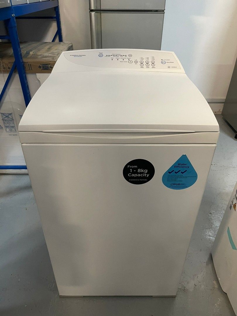 FISHER & PAYKEL TOP LOAD WASHING MACHINE (8KG) (WHITE) WA8056MW1