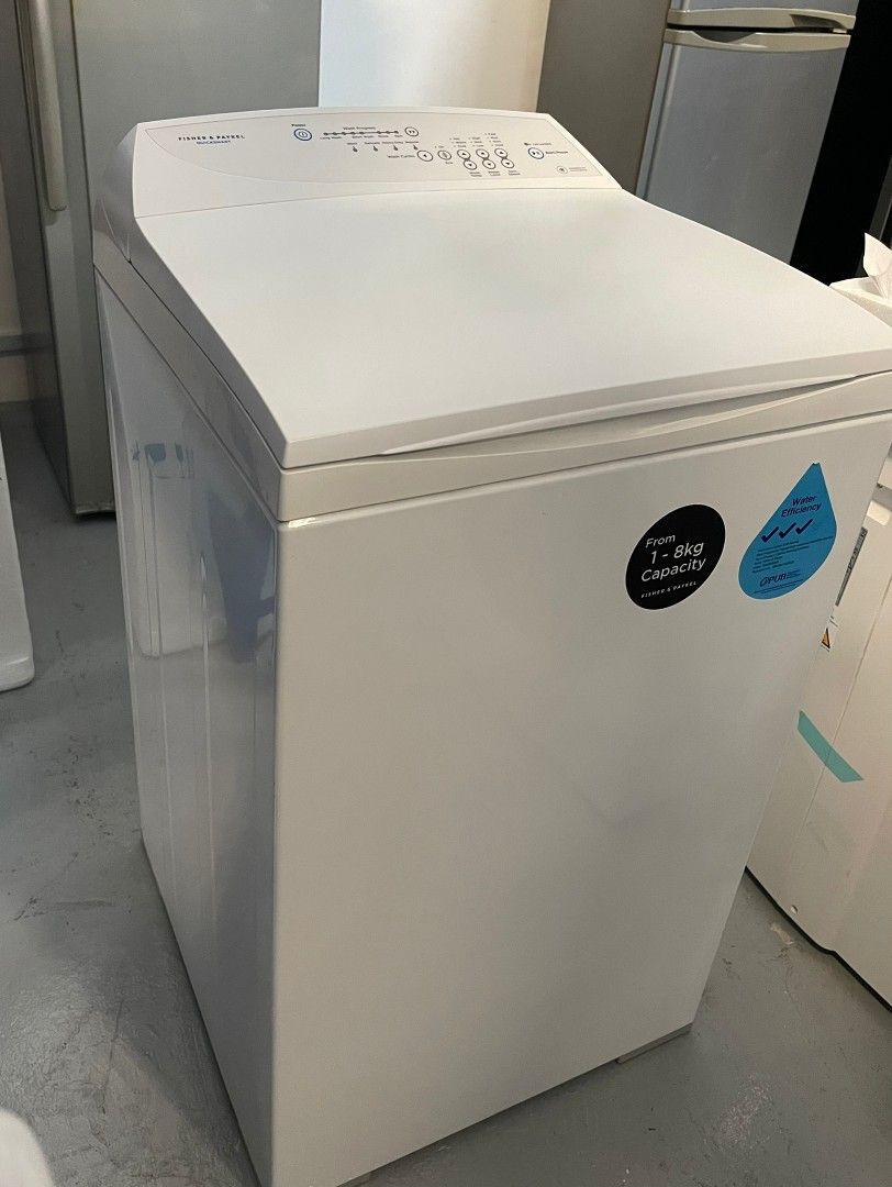 FISHER & PAYKEL TOP LOAD WASHING MACHINE (8KG) (WHITE) WA8056MW1
