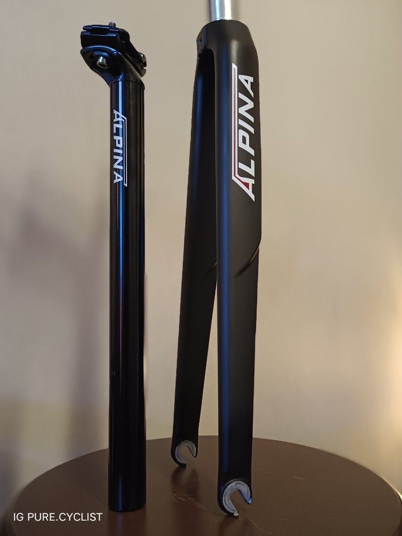 Fixed gear track carbon fork Alpina Sports Equipment Bicycles