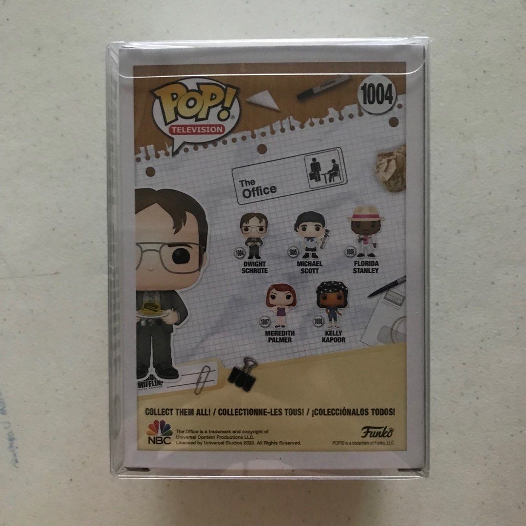 Funko Pop The Office Dwight Schrute 1004 (Category: Designer & Blind Box Toys) located in Manila. Submitted by damecards (Listing ID 1207266770, Image 3). Description: comes in protector 9.5/10 condition.