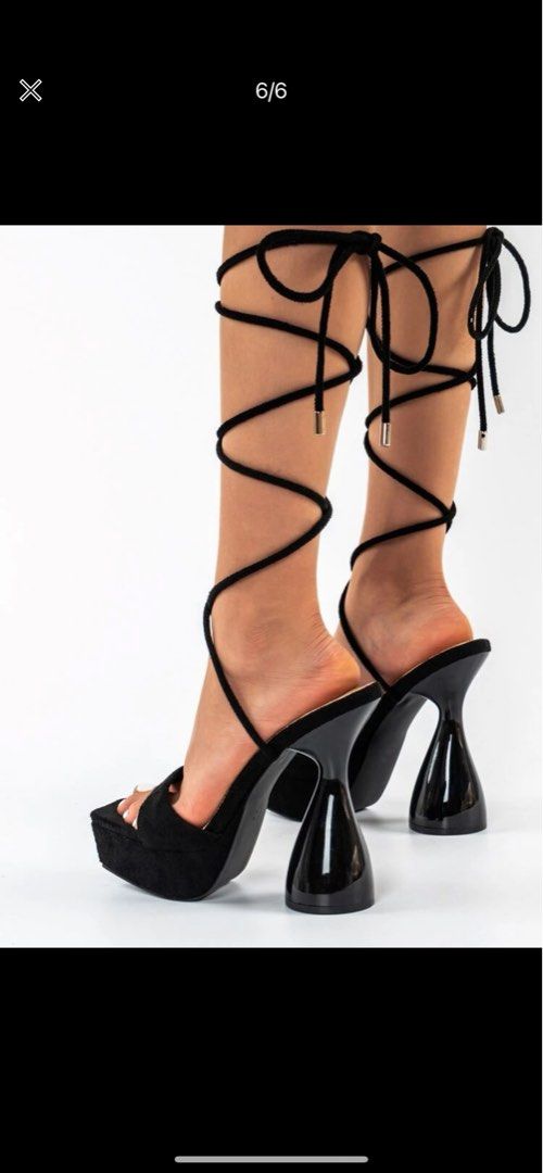embellished clear gladiator heels