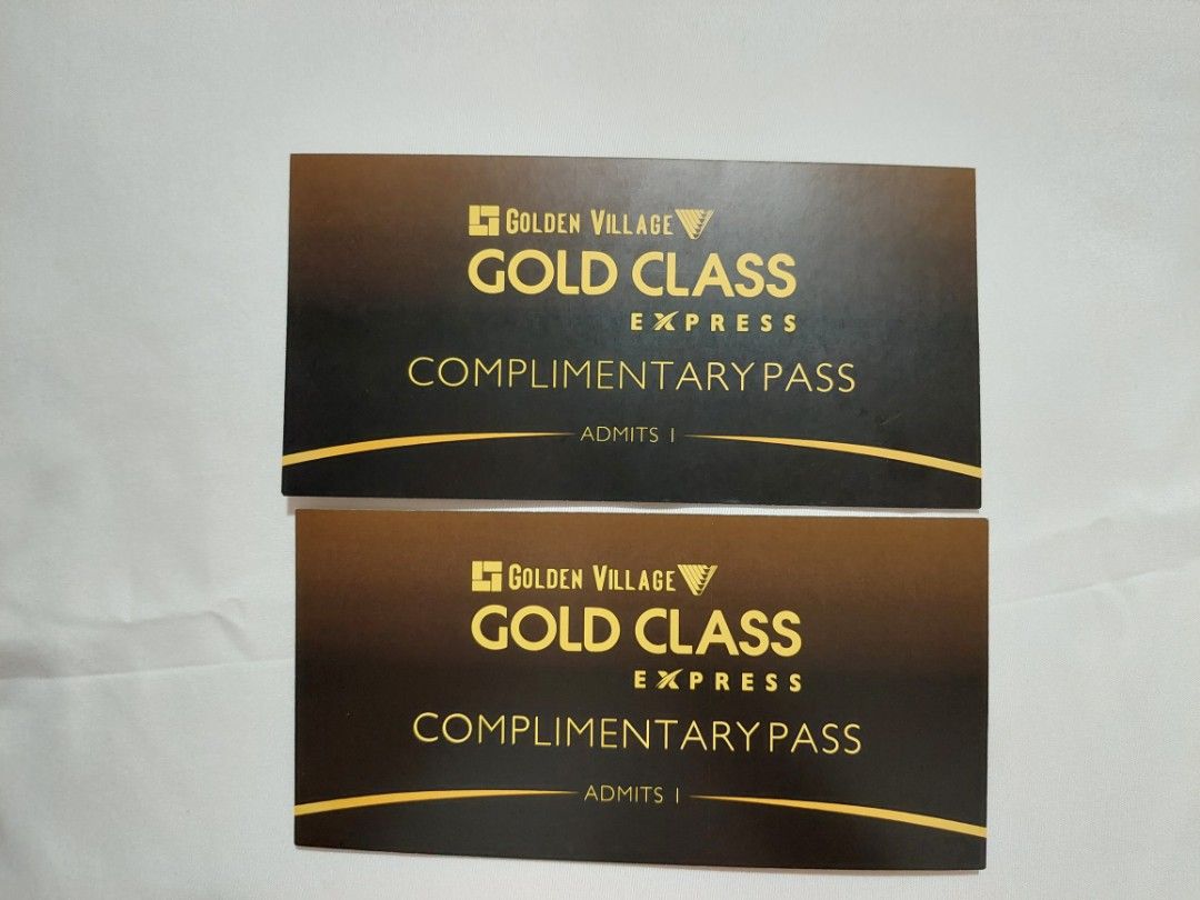Gold Class Express Funan x 2 tixs, Tickets & Vouchers, Vouchers on Carousell