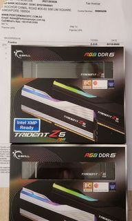 G.SKILL Trident Z5 RGB DDR5 6000 CL40 1.35V 32GB (2x16GB) Intel XMP - Black, 64gb total