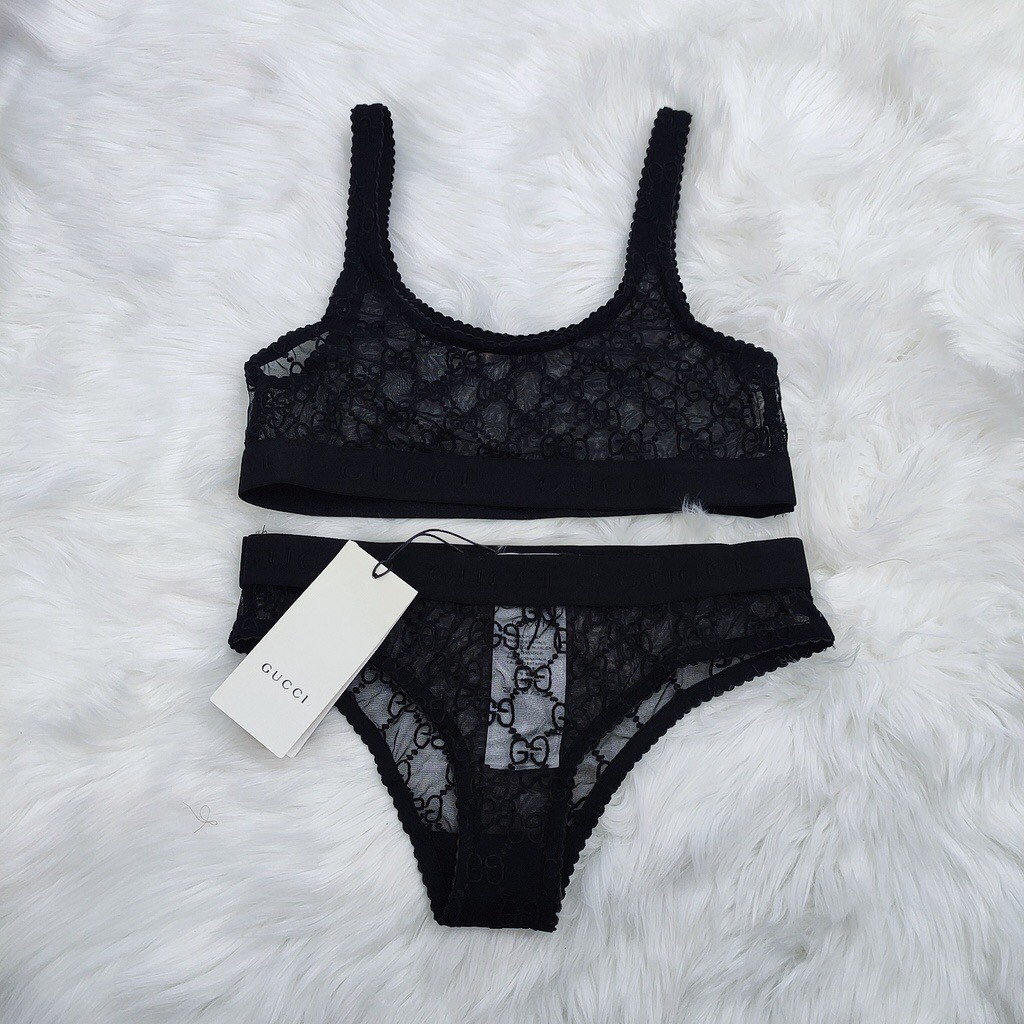 Gucci see through 2 piece bra and underwear set lingerie preorder, Women's  Fashion, Undergarments & Loungewear on Carousell