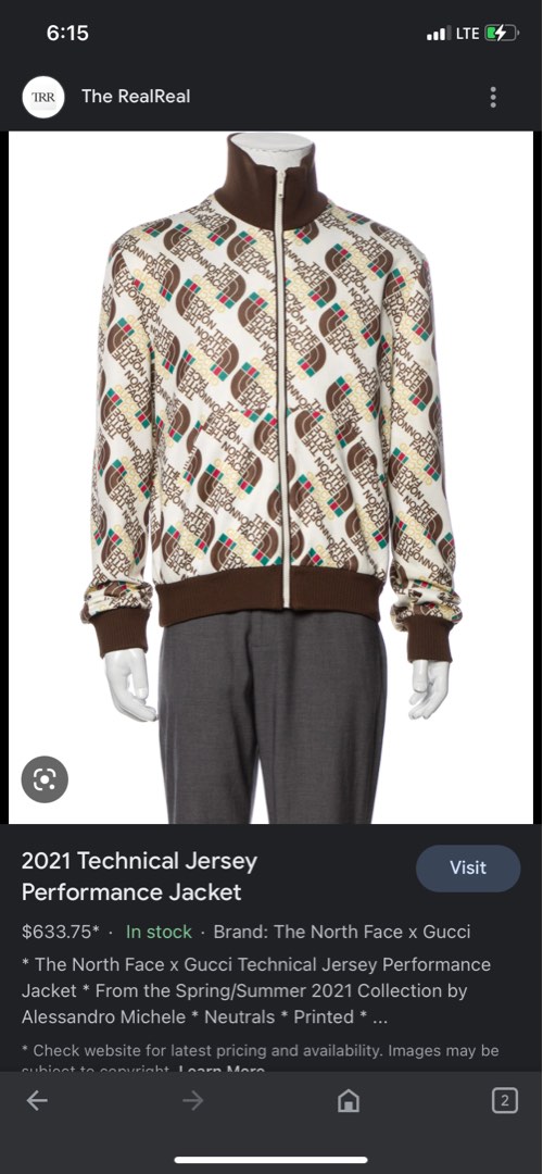 GUCCI X TNF TRACK JACKET, Men's Fashion, Coats, Jackets and Outerwear ...