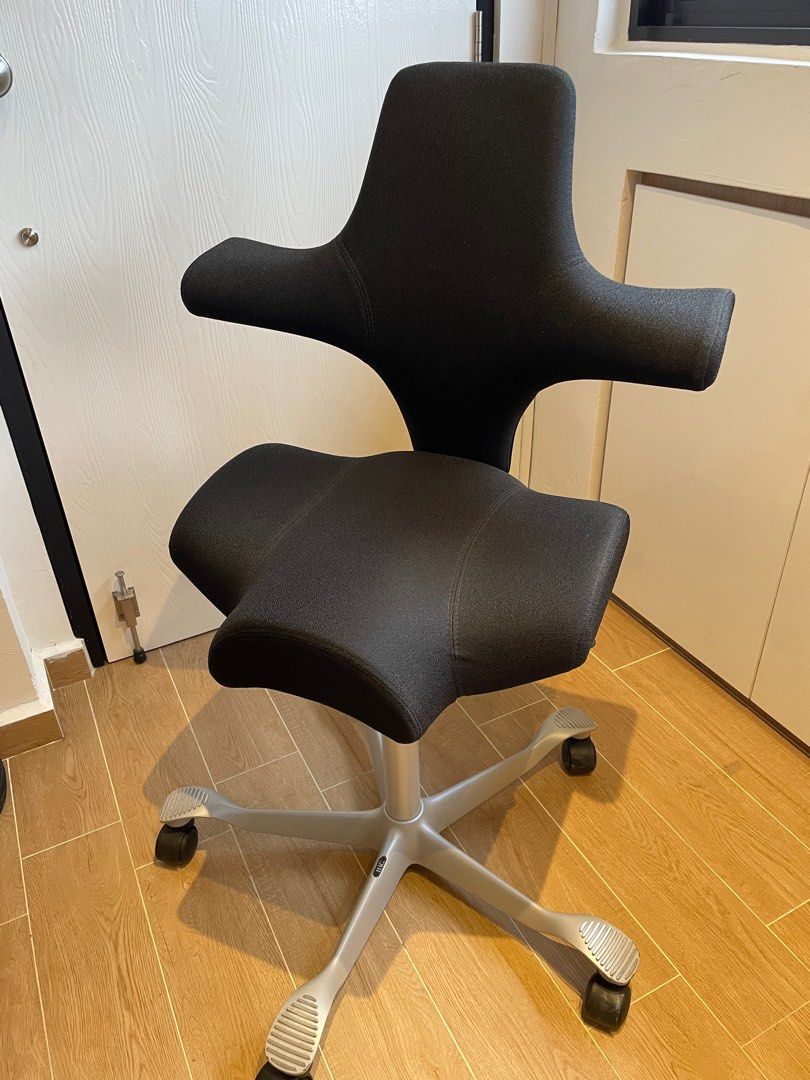 Hag Capisco Saddle Chair Ergonomic WFH Home Office Chair, Furniture