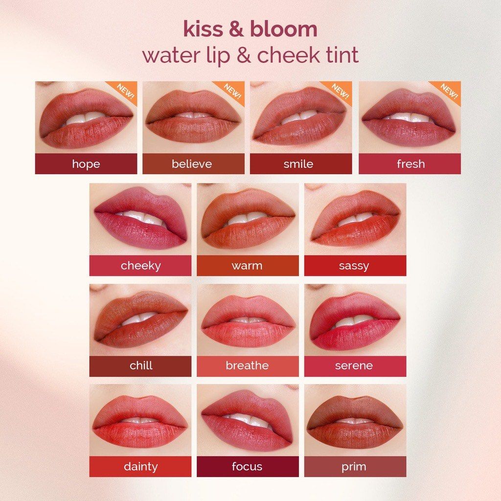 Happy Skin Kiss & Bloom Water Lip & Cheek Tint Dainty, Beauty