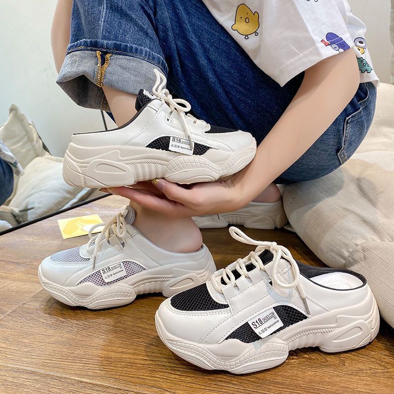 Heelless trainers online
