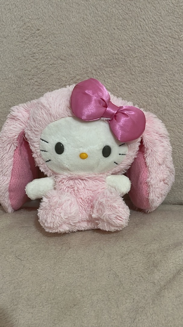 Hello kitty bunny plushie, Hobbies & Toys, Toys & Games on Carousell