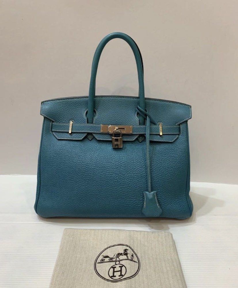 Hermes Birkins 30 Blue Jean, Luxury, Bags & Wallets on Carousell