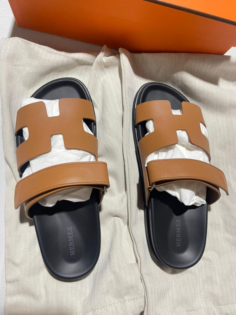 Hermes Chypre Natural Color, Women's Fashion, Footwear, Sandals on ...