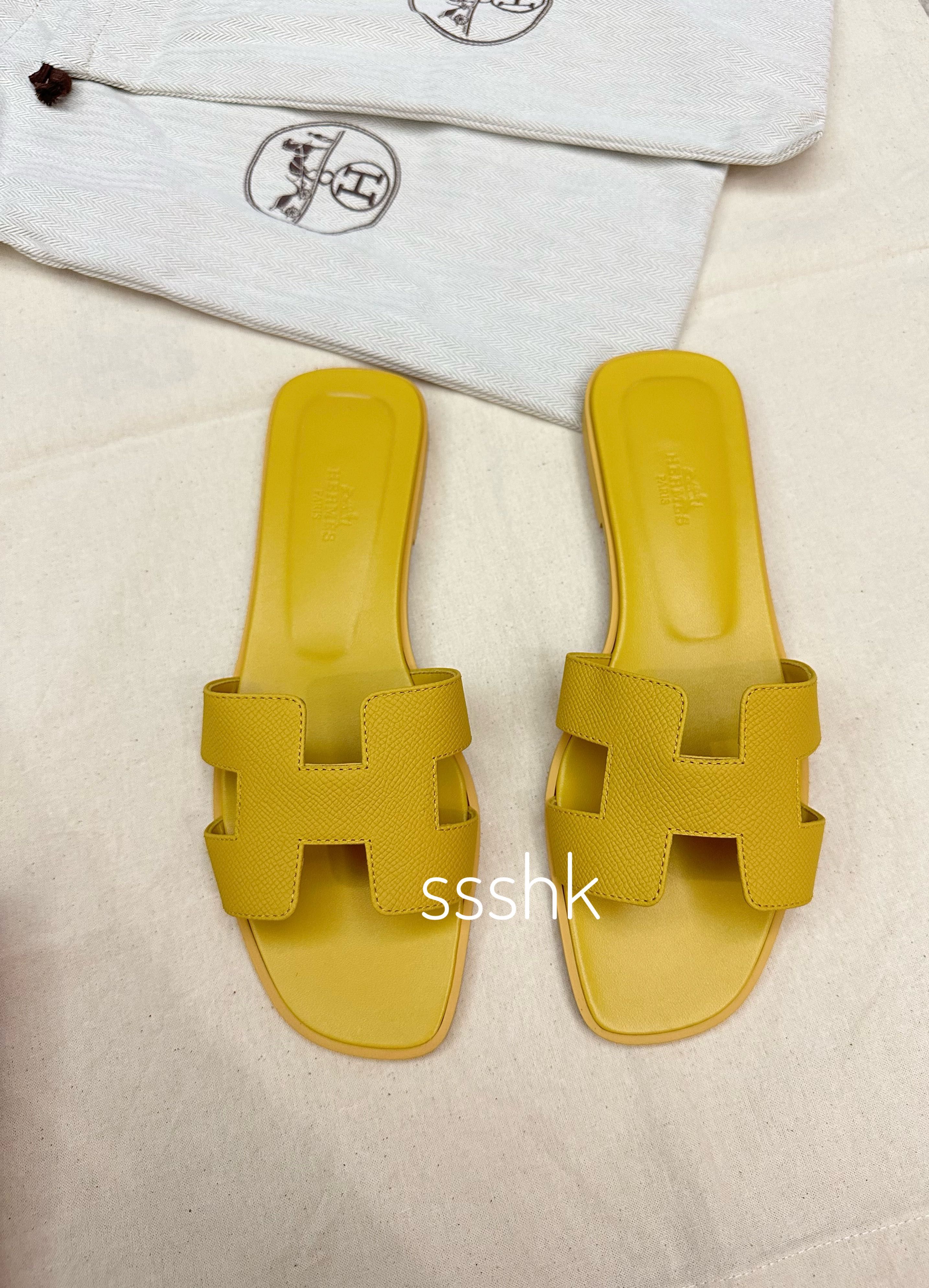 HM 25 Oran Sandal Dark Yellow Epsom main image 1
