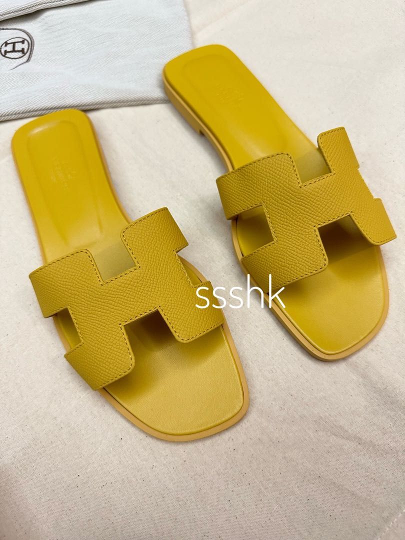 HM 25 Oran Sandal Dark Yellow Epsom main image 0