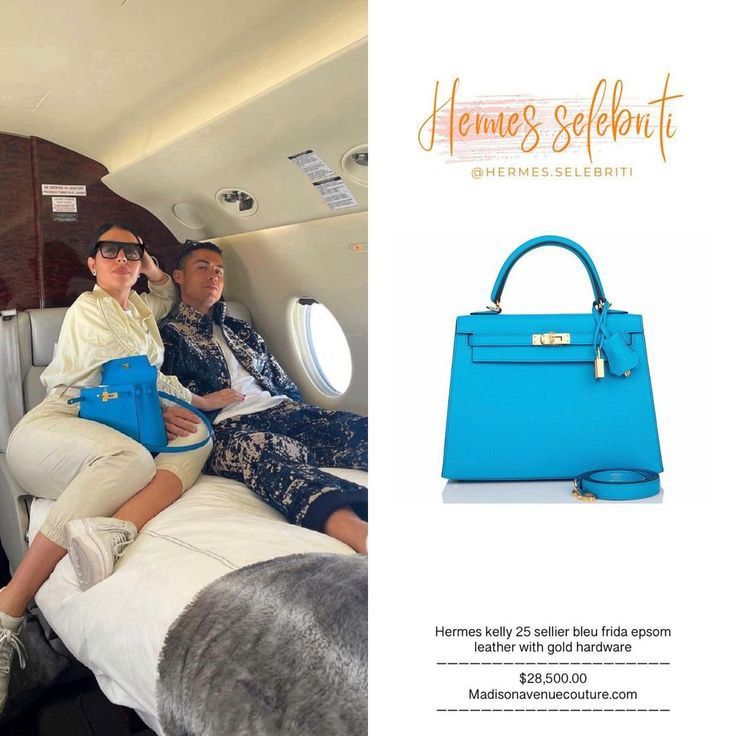 Hermes Kelly II 28 Sellier Veau Madame of Bleu Frida Handbag, PHW, 2021