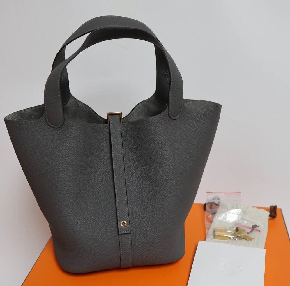 Hermes Picotin 22 Black GHW, Luxury, Bags & Wallets on Carousell