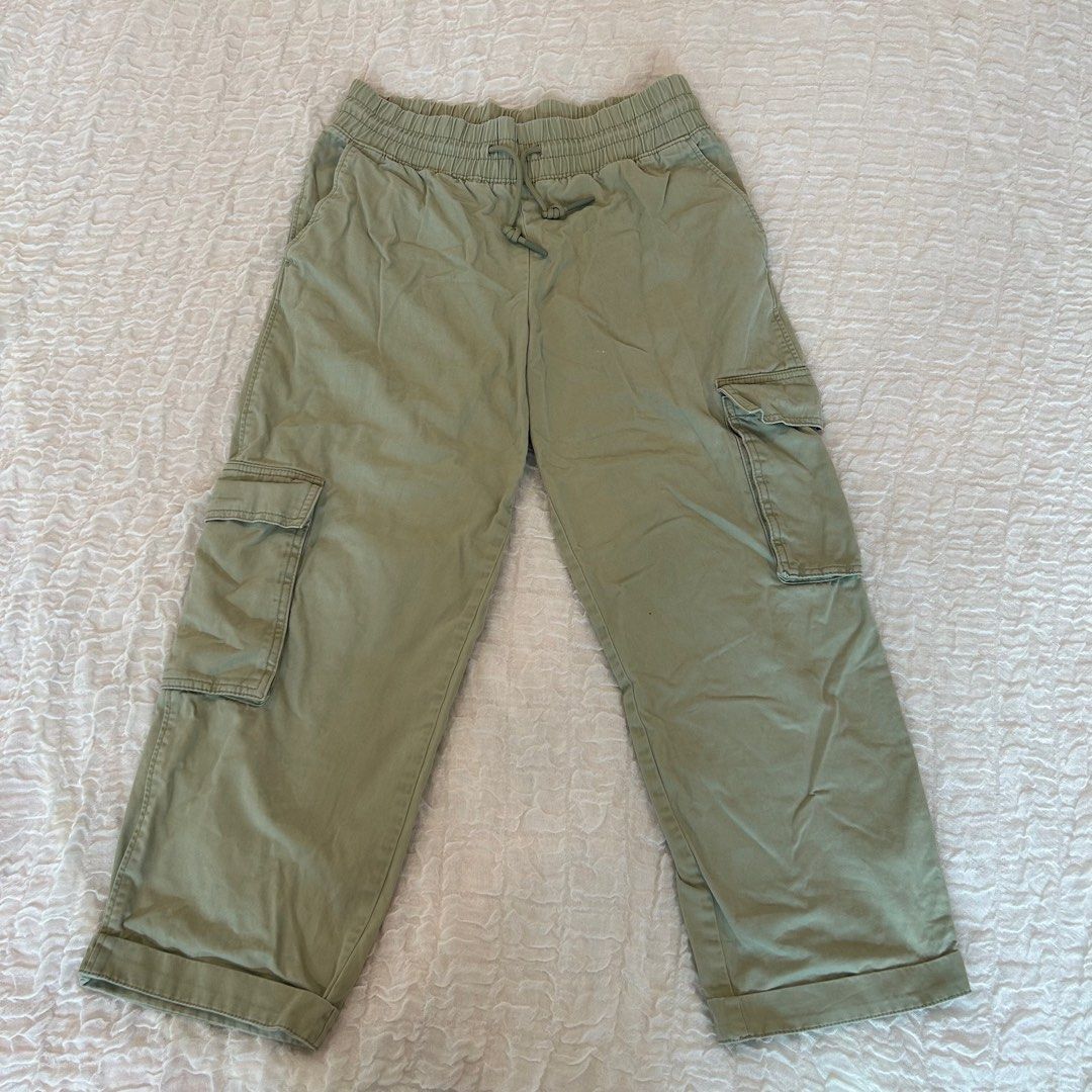 H&M Canvas Cargo Trousers, Women's Fashion, Bottoms, Jeans & Leggings on  Carousell