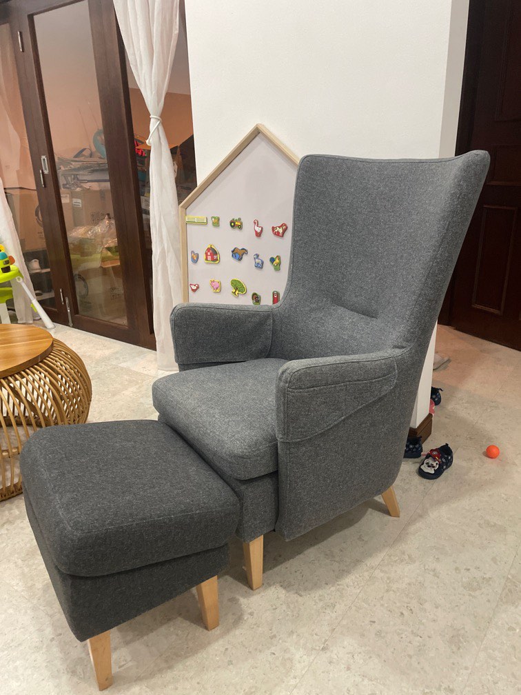 IKEA Armchair Omtanksam 2 piece, Furniture & Home Living, Furniture