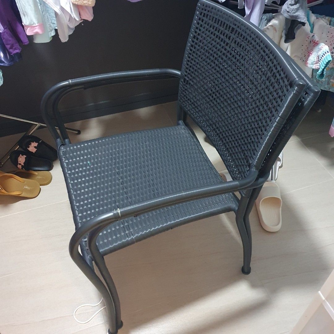 Ikea Chair and Table, Furniture & Home Living, Outdoor Furniture on