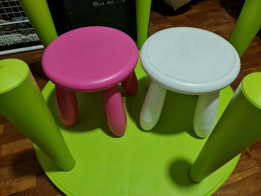 Ikea Kids Mammut Table and Chairs, Furniture & Home Living, Furniture