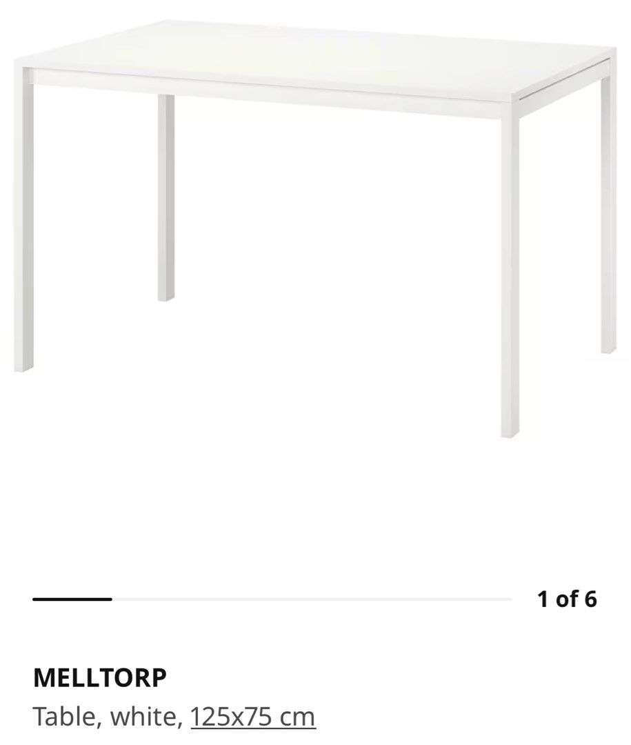 Ikea Melltorp Dining Table, Furniture & Home Living, Furniture, Tables