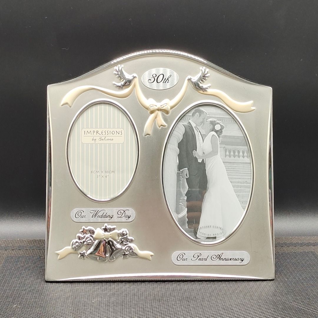 Impressions by Juliana Two Tone Silverplated 30th Pearl Wedding ...