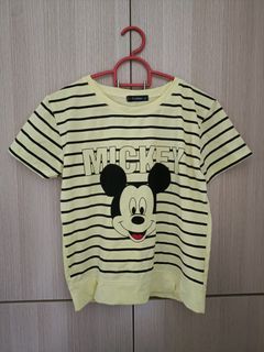[Instock] Mickey Mouse Yellow Stripe T-Shirt