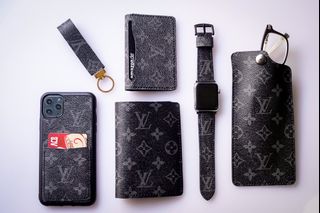 louis vuitton iphone 13 14 pro max wallet case Card Holder strap