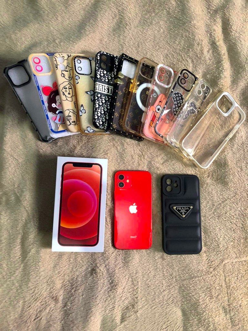Iphone 12 (Category: iPhone 12 Series) located in Subic. Submitted by lesliecrisostomo6681 (Listing ID 1207256604, Image 2). Description: For sale Iphone 12 Product Red 64gb Free all cases First owner bought from power mac ayala Alaga since day 1 As you can see naka protector all sides,natuklap lang dahil sa pagpalit palit ng case May Tempered glass na din Never narepair at never nabagsak to sakin Sobrang alaga ko sa phone Comes with original box