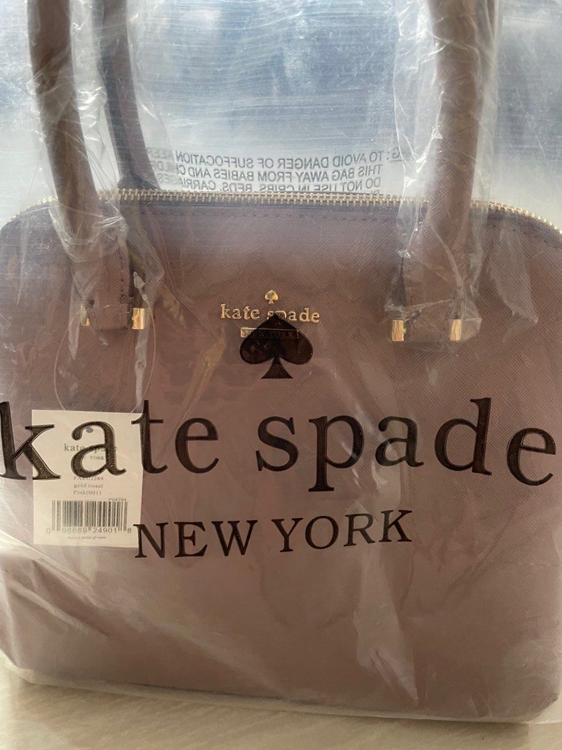 Kate Spade Logo-Patch Check-Pattern Tote Bag