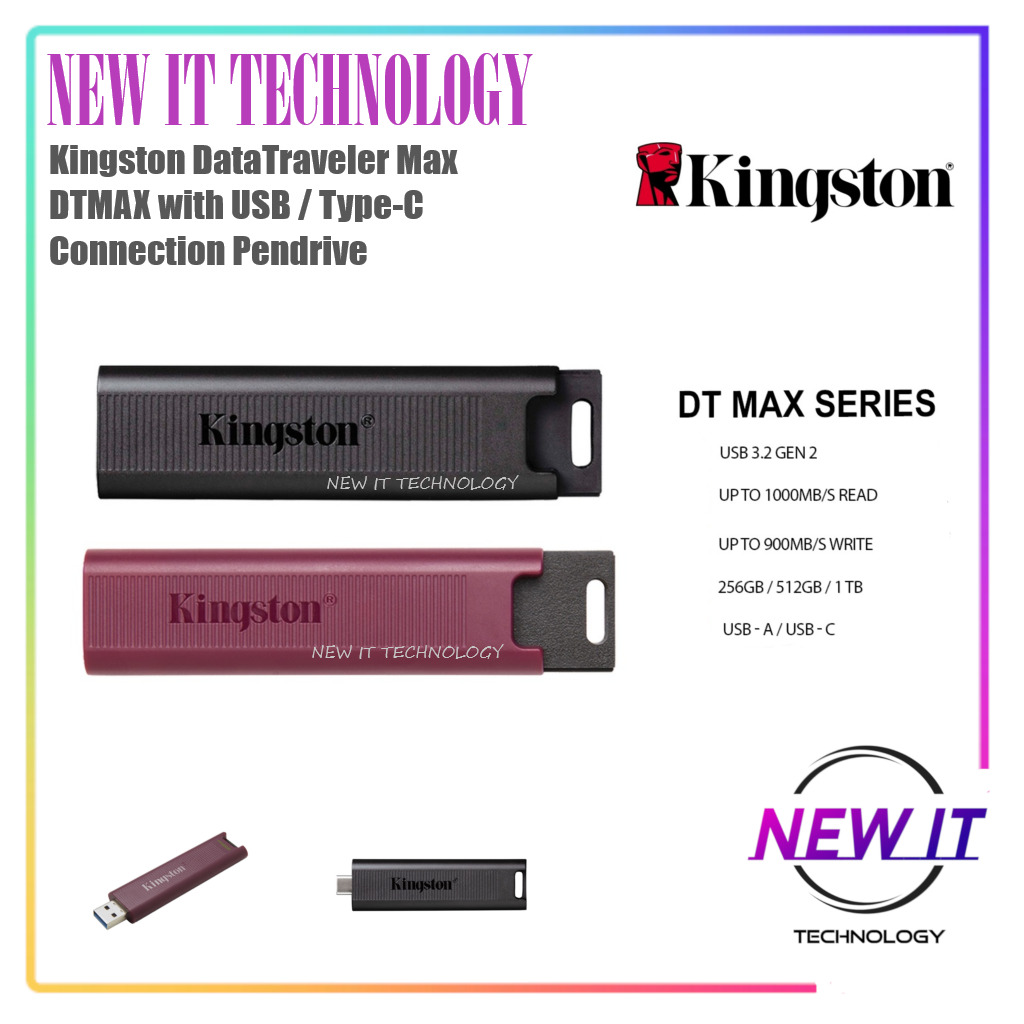 Kingston DataTraveler Max USB 3.2 Gen 2 High Performance TypeC/TypeA