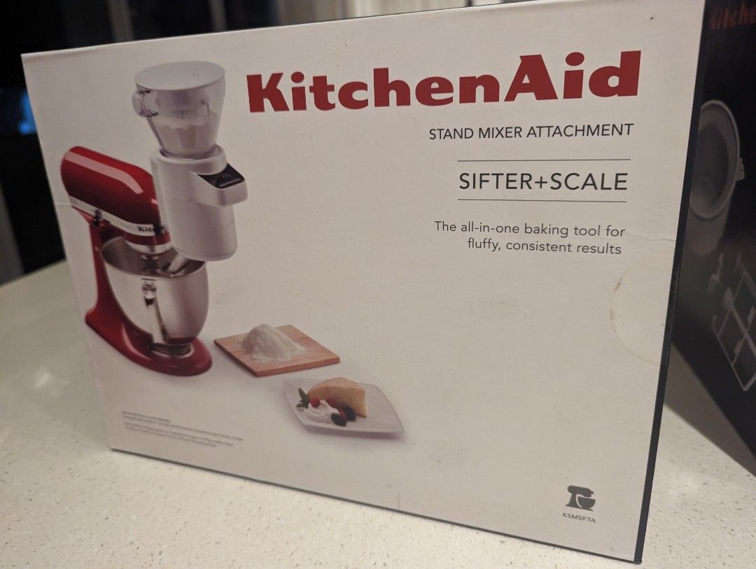 KitchenAid mixer, food processor, pasta maker, ice cream maker, scale