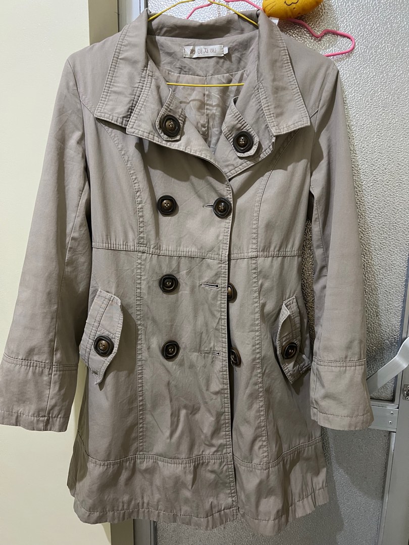 Korean Style Short Fashion Trench Coat