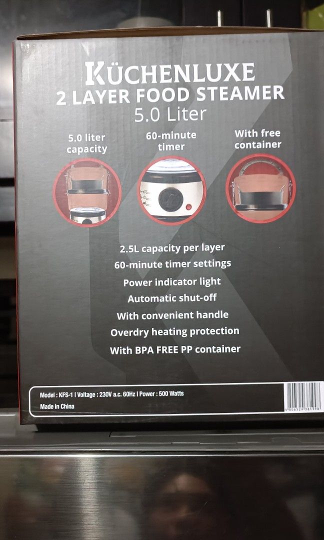KUCHENLUXE 2 Layer Food Steamer, TV & Home Appliances, Kitchen Appliances, Other Kitchen