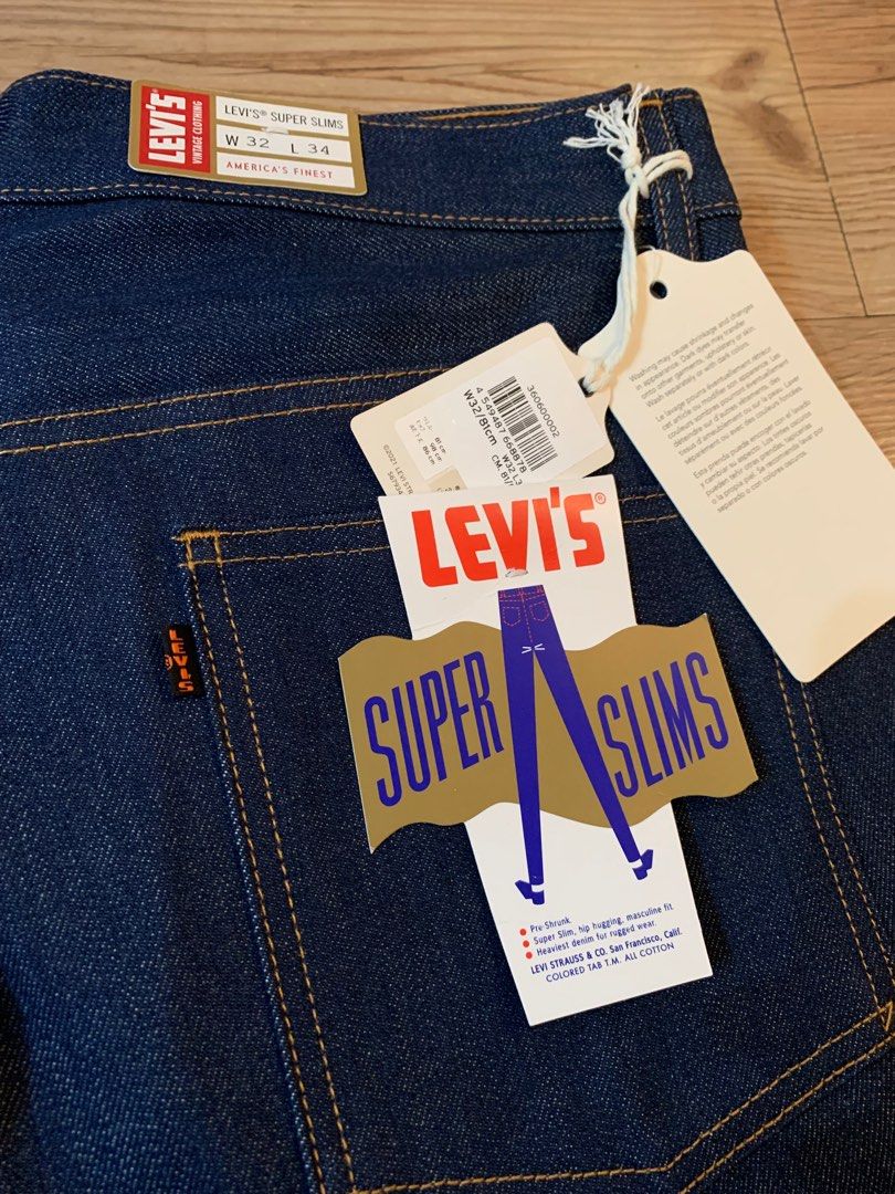 LEVIS 1965 606 SUPER SLIM RIGID, 男裝, 褲＆半截裙, 牛仔褲- Carousell