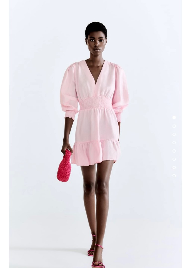 LF ZARA PINK DRESS, Women's Fashion, Dresses & Sets, Dresses on Carousell