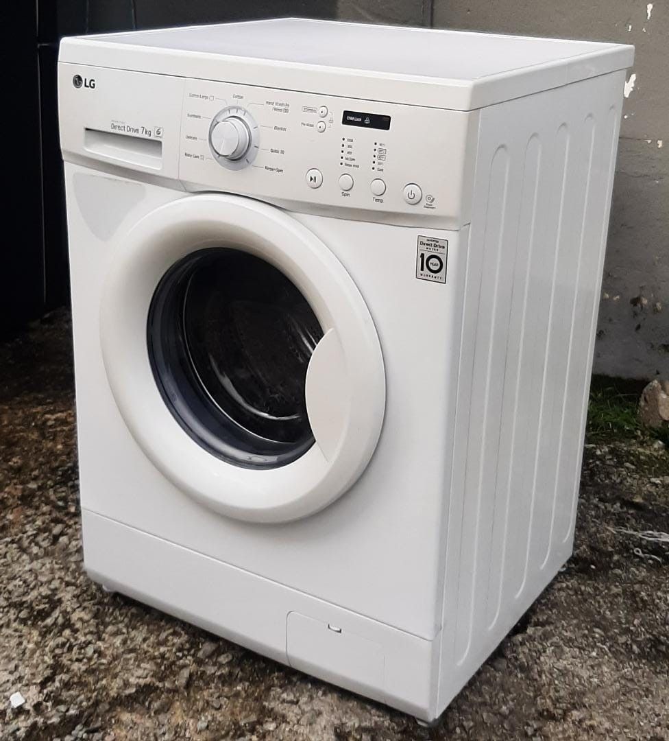 LG INVERTER DIRECT DRIVE FRONT LOAD WASHING MACHINE 7 KG, TV & Home