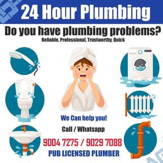 Licensed Plumber / Plumbing / Choke Repair / Pipe Leak / 24 Hour