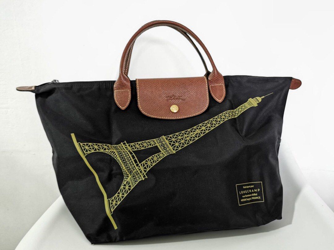 Longchamp bag with eiffel top tower design