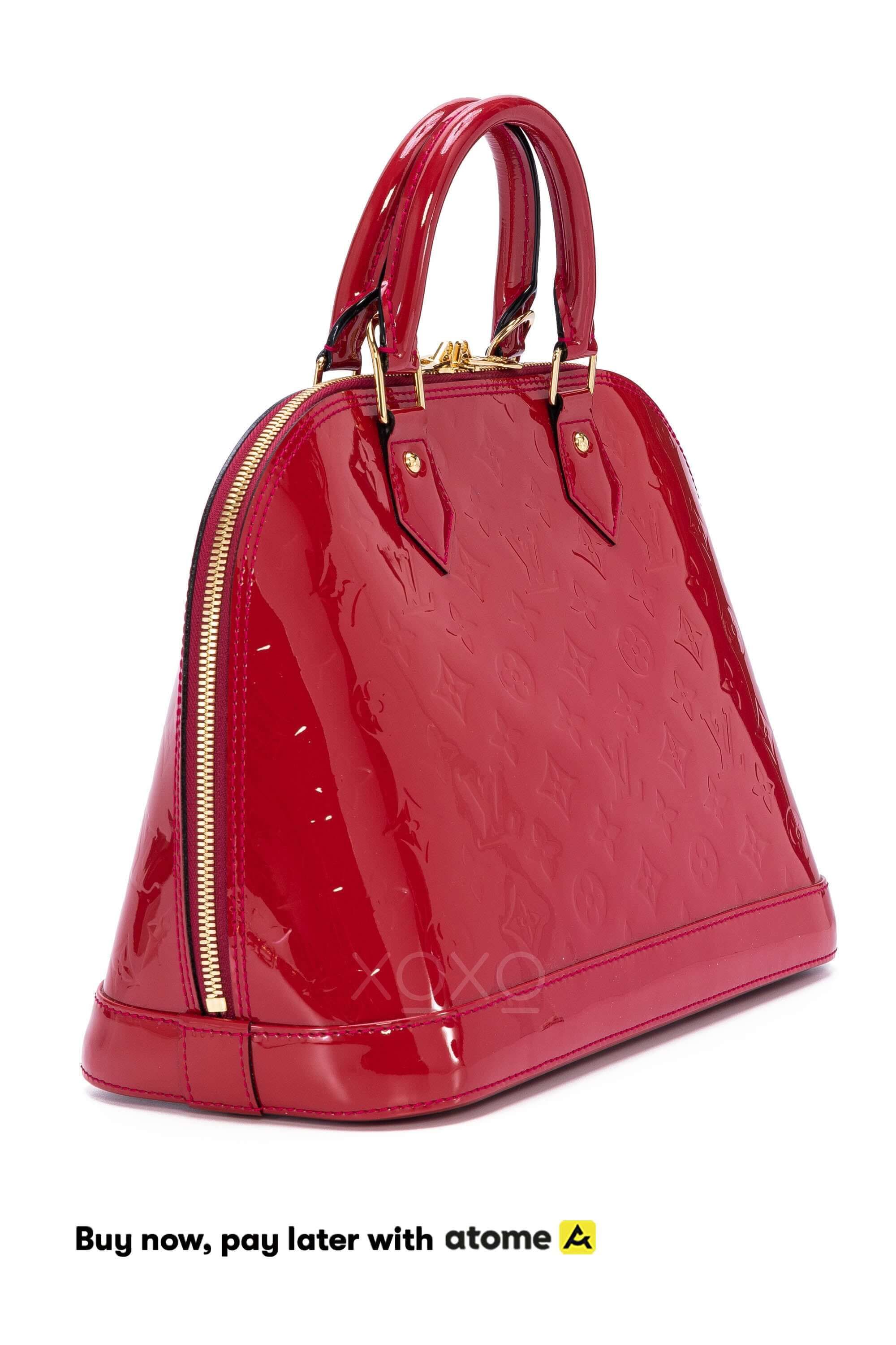 Louis Vuitton Alma PM Red Bag – Curated by Charbel