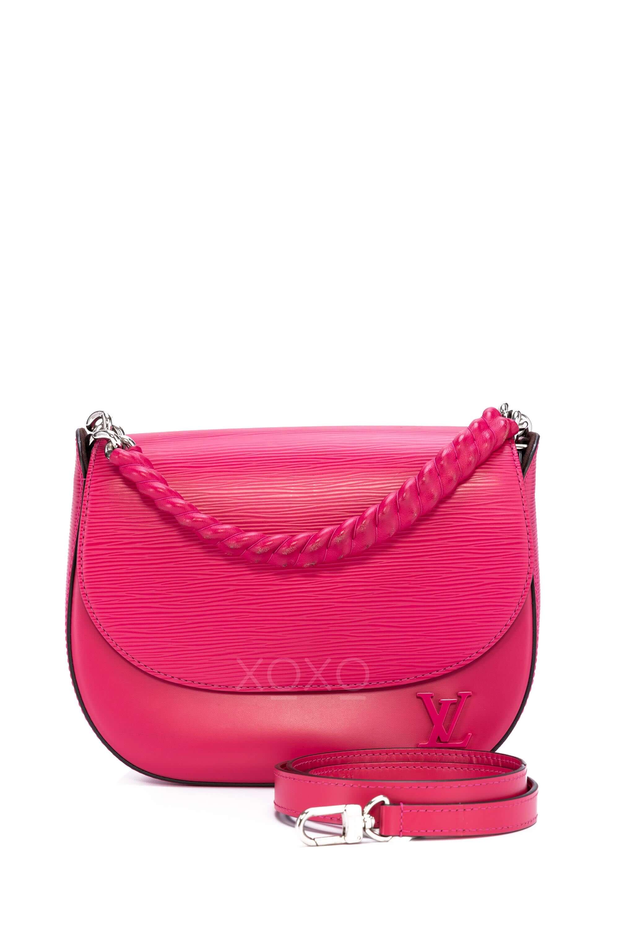 LOUIS VUITTON Luna Epi Leather Crossbody Bag Hot Pink