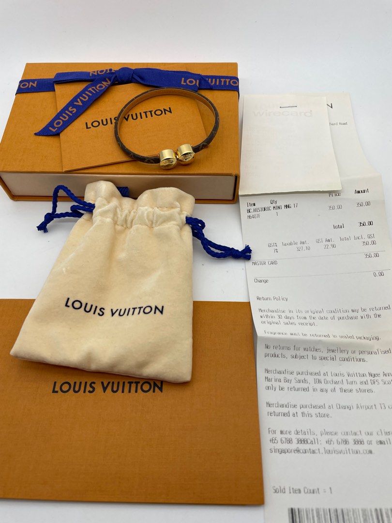 LOUIS VUITTON historic mini bracelet M6407