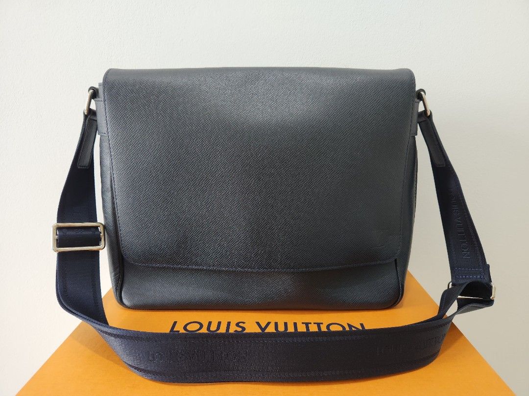 Louis Vuitton Avenue Sling Mens Monogram Bag M45897 VIRGIL Leather Black  Matte  eBay