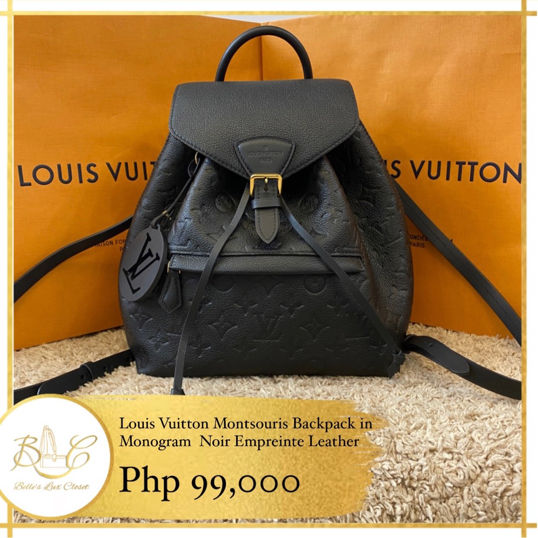 Louis Vuitton Montsouris Backpack Creme Monogram Empreinte Leather, Luxury,  Bags & Wallets on Carousell