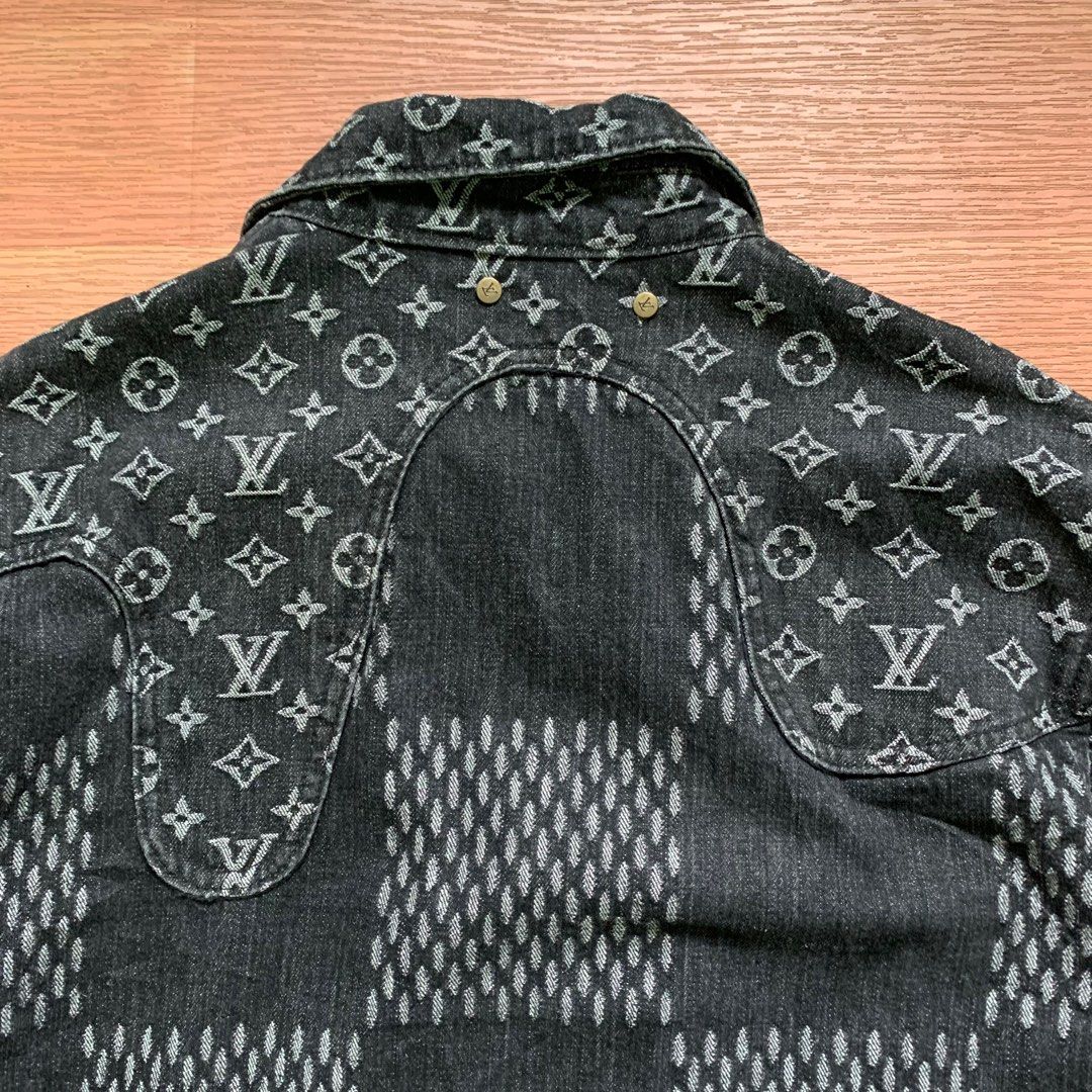 Louis Vuitton, Jackets & Coats, Louis Vuitton X Nigo Denim Jacket Noir