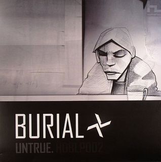LP Burial Untrue Album ( 2xLP ) Piring Hitam Vinyl Record 12" Grime Dubstep Dub Bass HyperDub