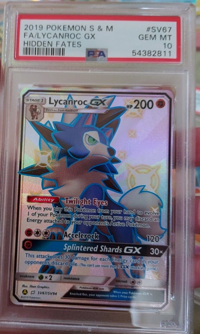 Collectible Pokemon GX Card Pokemon TCG: Lycanroc GX SV67/SV94 - Ultra Rare  Card From Hidden Fates Set Lycanroc Gx Hidden Fates
