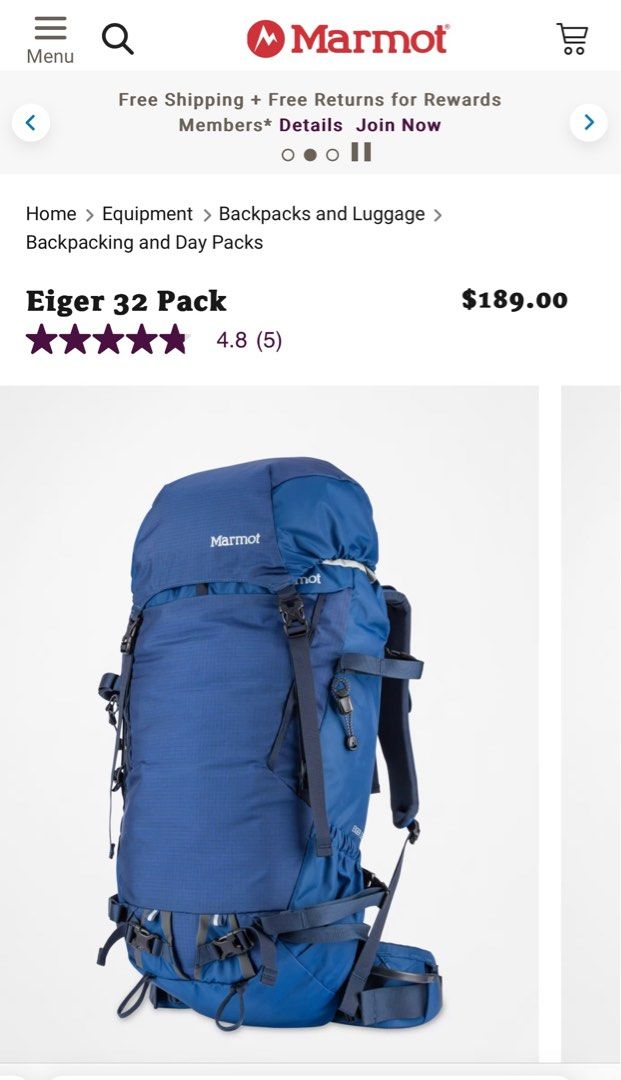 Marmot eiger on sale 32
