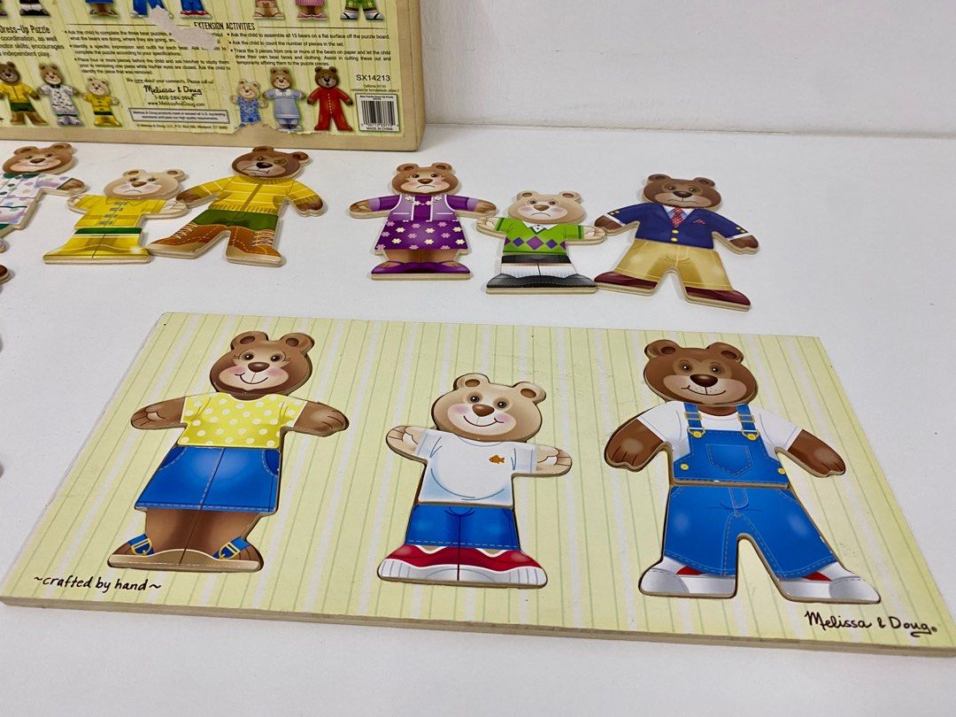 Melissa and doug bear dress clearance up puzzle