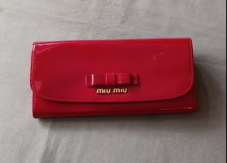 Miu Miu Wallet Bright Red Patent Leather64233657196801110